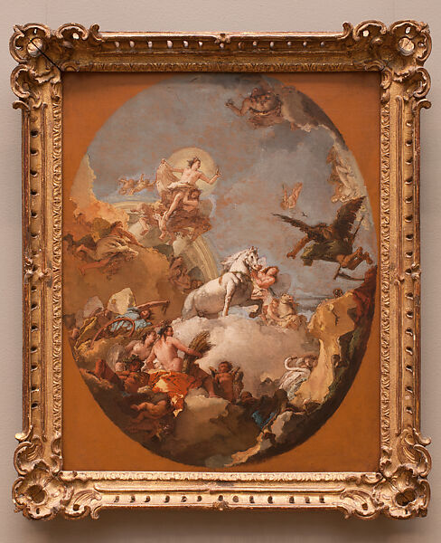 The Chariot of Aurora, Giovanni Battista Tiepolo (Italian, Venice 1696–1770 Madrid), Oil on canvas