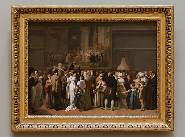 The Public Viewing David's "Coronation" at the Louvre, Louis Léopold Boilly (French, La Bassée 1761–1845 Paris), Oil on canvas