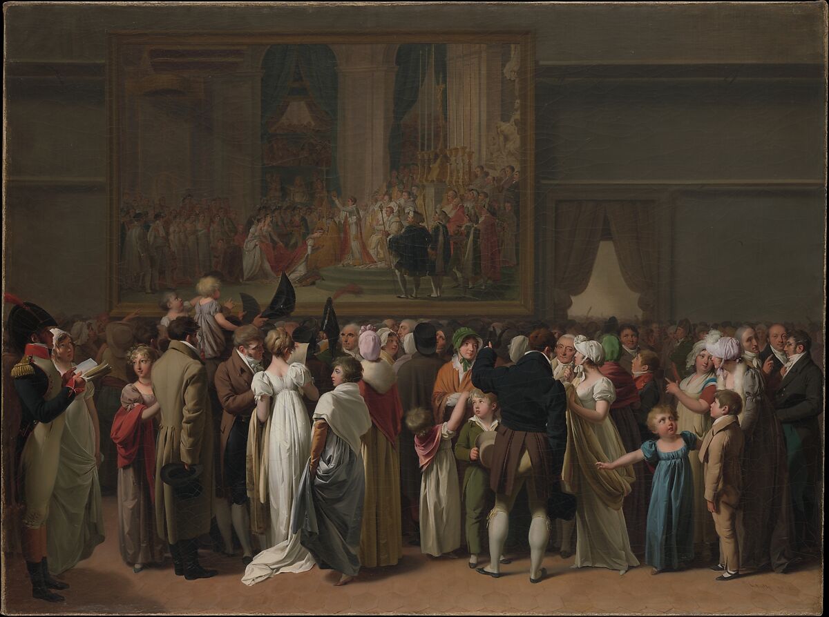 The Public Viewing David’s "Coronation" at the Louvre, Louis Léopold Boilly  French, Oil on canvas