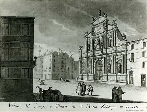 Campo Santa Maria Zobenigo, Venice, Canaletto (Giovanni Antonio Canal) (Italian, Venice 1697–1768 Venice), Oil on canvas