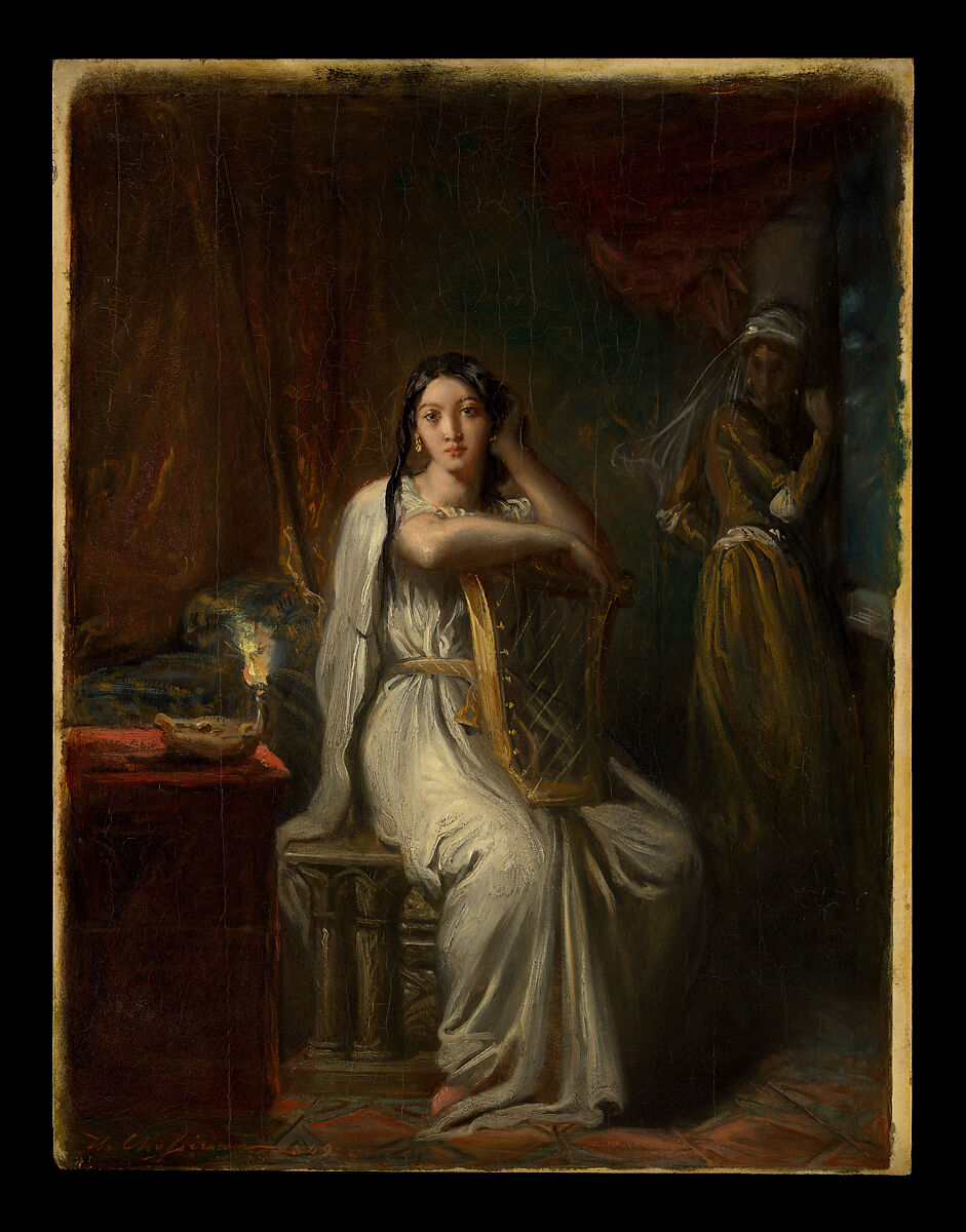 Desdemona (The Song of the Willow), Théodore Chassériau (French, Le Limon, Saint-Domingue, West Indies 1819–1856 Paris), Oil on wood 