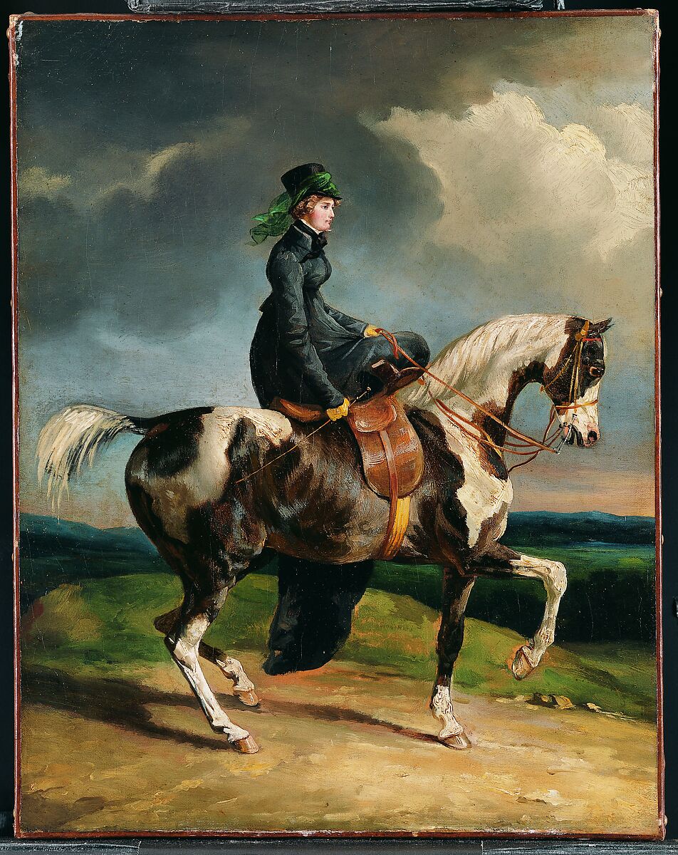 Horsewoman, Théodore Gericault (French, Rouen 1791–1824 Paris), Oil on canvas 