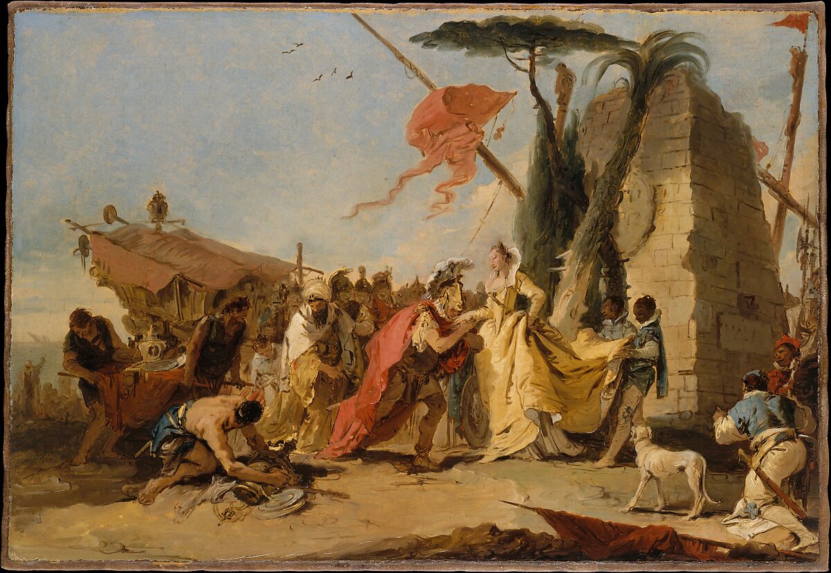 Giovanni Battista Tiepolo The Meeting Of Antony And Cleopatra The Metropolitan Museum Of Art