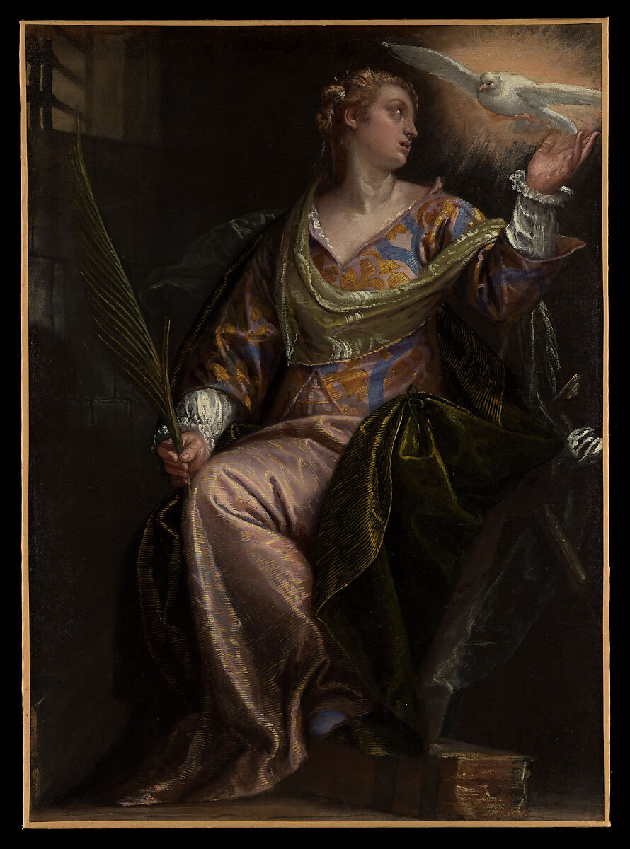 Saint Catherine of Alexandria in Prison, Paolo Veronese (Paolo Caliari) (Italian, Verona 1528–1588 Venice), Oil on canvas 