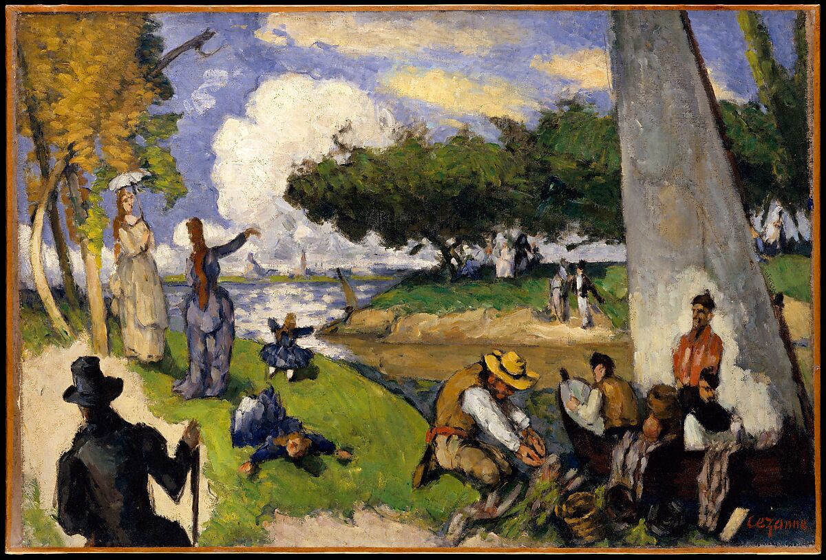 The Fishermen (Fantastic Scene), Paul Cézanne (French, Aix-en-Provence 1839–1906 Aix-en-Provence), Oil on canvas 