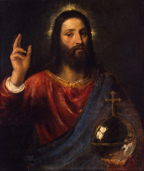 Salvator Mundi, Domenico Fetti (Italian, Rome (?) 1591/92–1623 Venice), Oil on wood