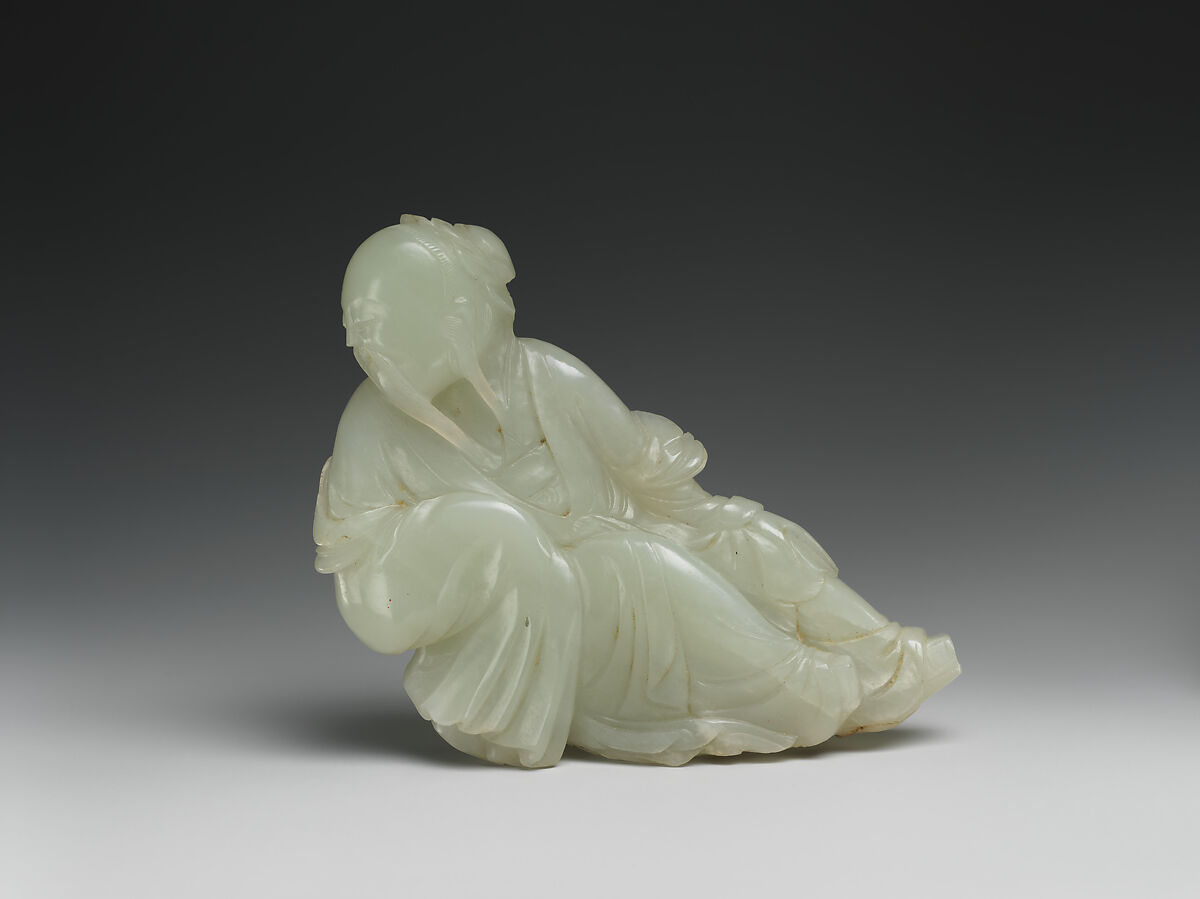 Figure of a scholar, Jade (nephrite), China 