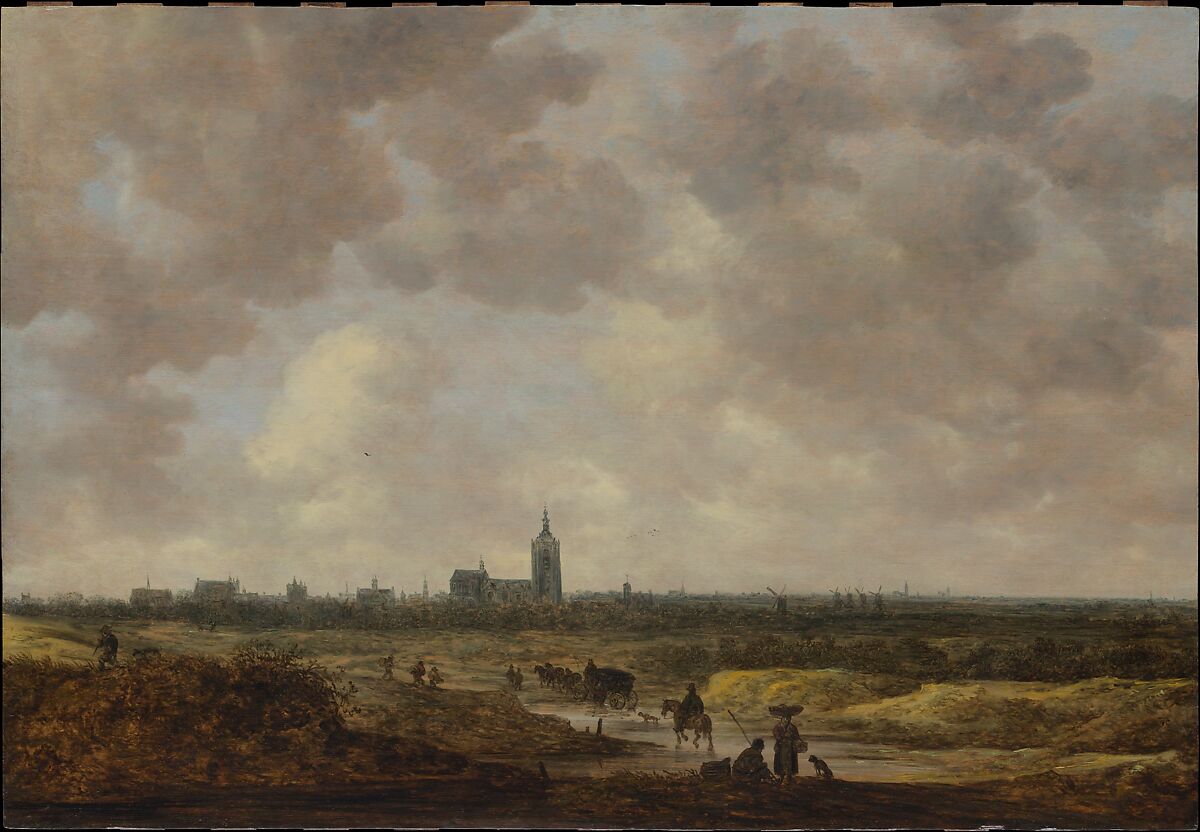 A View of The Hague from the Northwest, Jan van Goyen (Dutch, Leiden 1596–1656 The Hague), Oil on wood 
