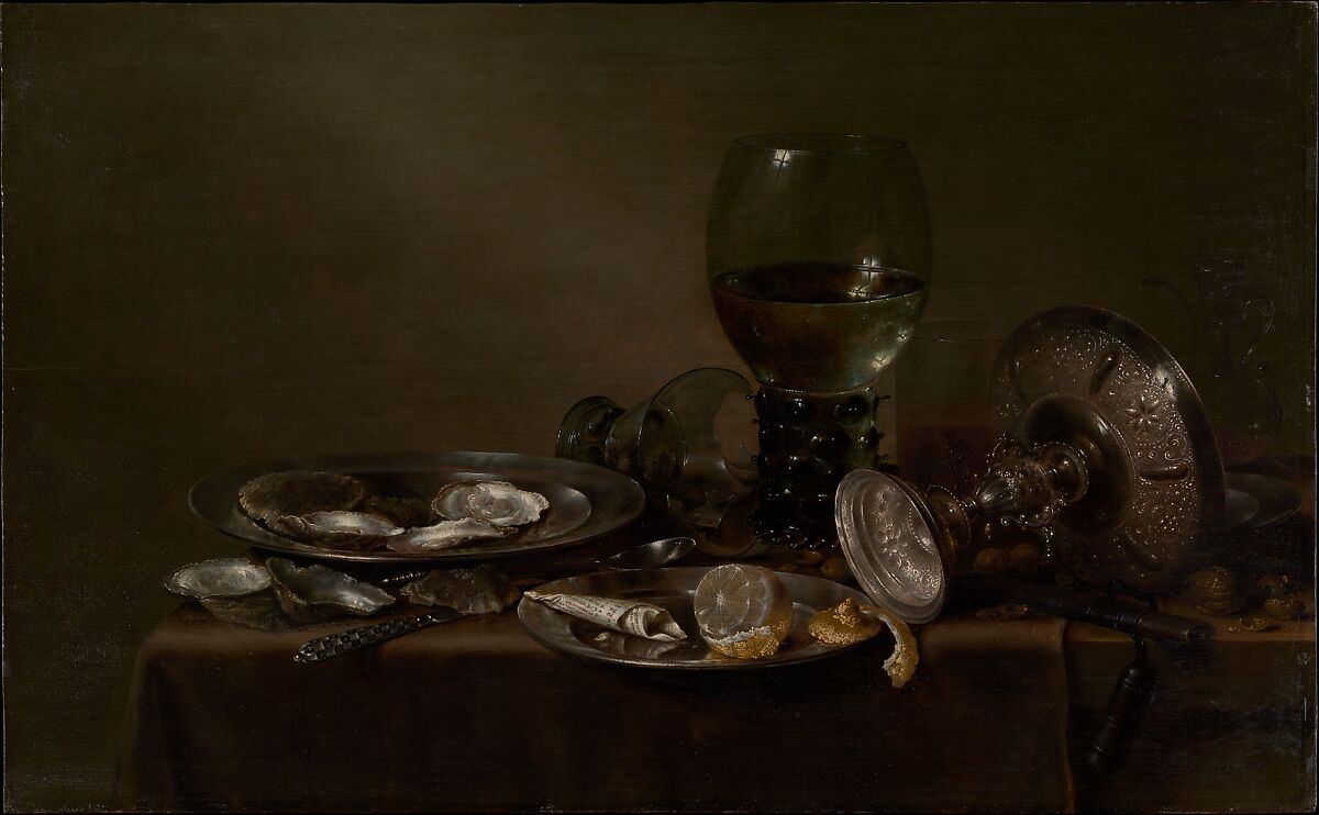 Still Life with Oysters, a Silver Tazza, and Glassware