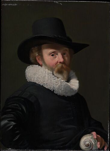 Portrait of a Man with a Shell