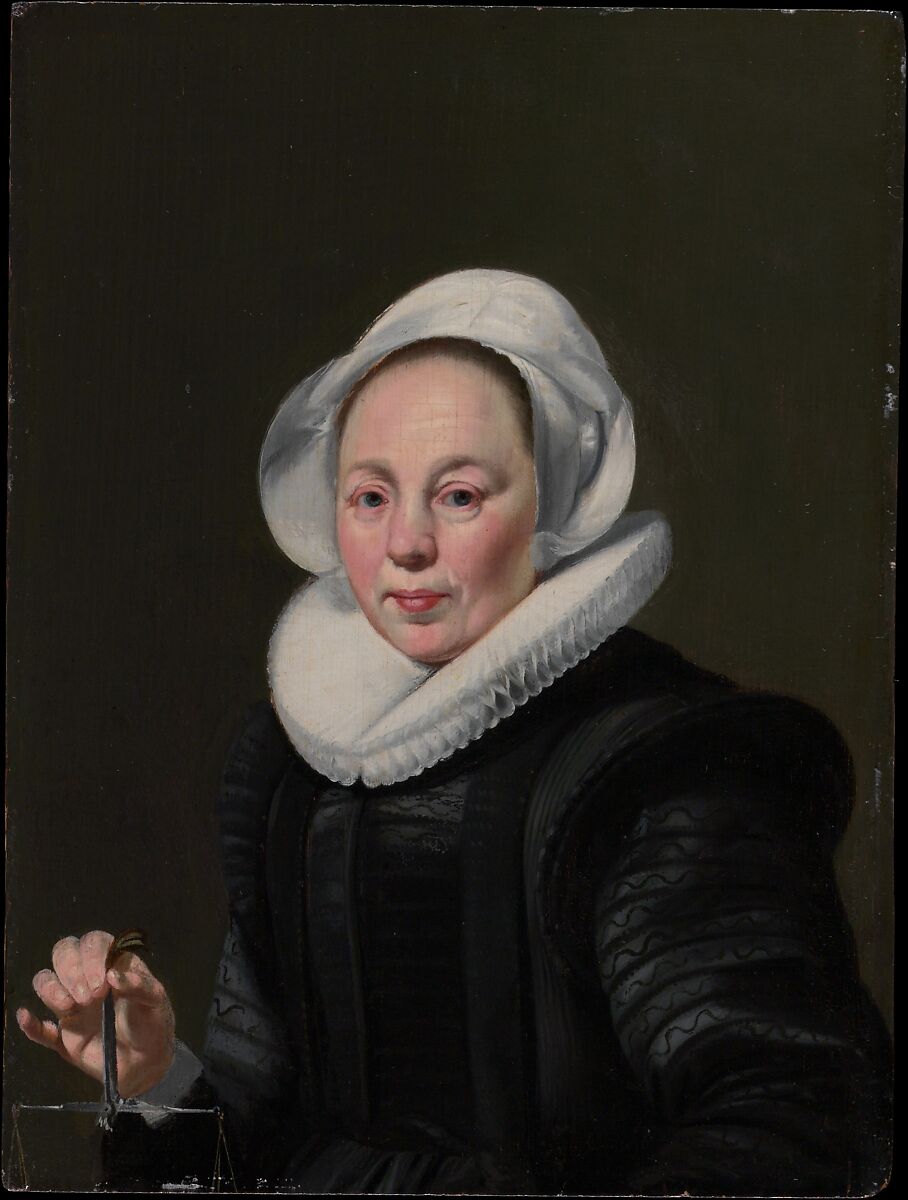 Portrait of a Woman with a Balance, Thomas de Keyser (Dutch, Amsterdam (?) 1596/97–1667 Amsterdam), Oil on wood 