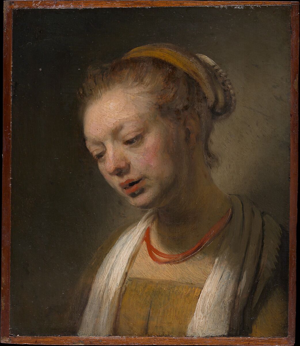 Style of Rembrandt | Young Woman with a Red Necklace | The Metropolitan ...