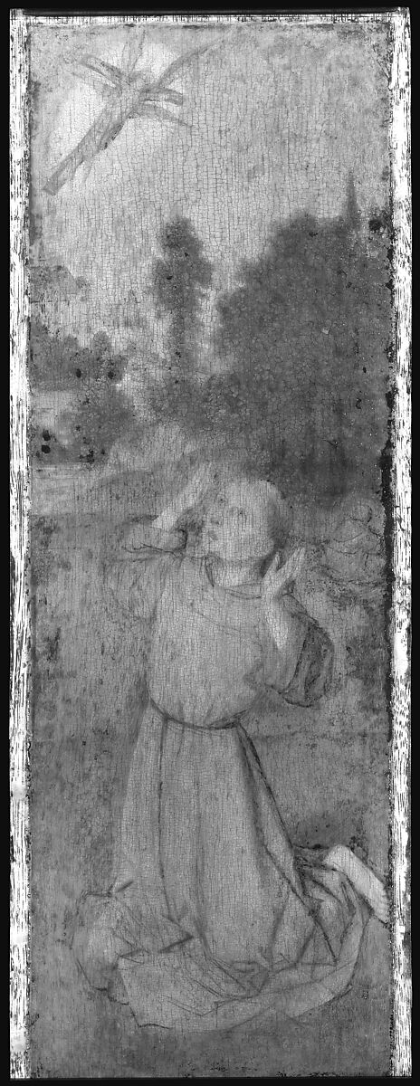 Saint John the Baptist; Saint Francis Receiving the Stigmata, Gerard David (Netherlandish, Oudewater ca. 1455–1523 Bruges), Oil on wood