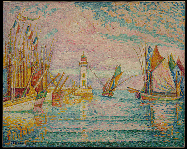 Lighthouse at Groix, Paul Signac (French, Paris 1863–1935 Paris), Oil on canvas 