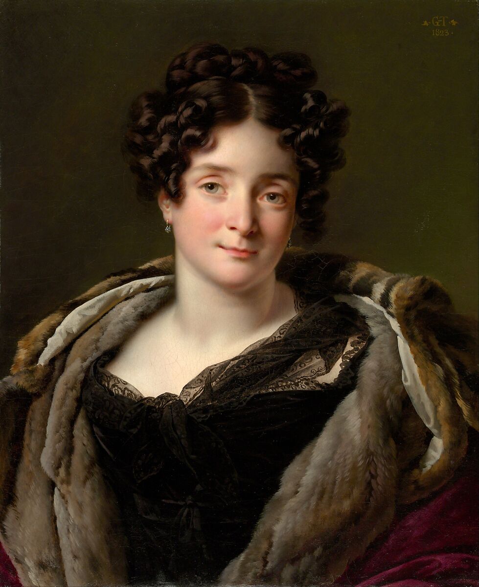 Madame Jacques-Louis-Étienne Reizet (Colette-Désirée-Thérèse Godefroy, 1782–1850), Anne Louis Girodet-Trioson (French, Montargis 1767–1824 Paris), Oil on canvas 