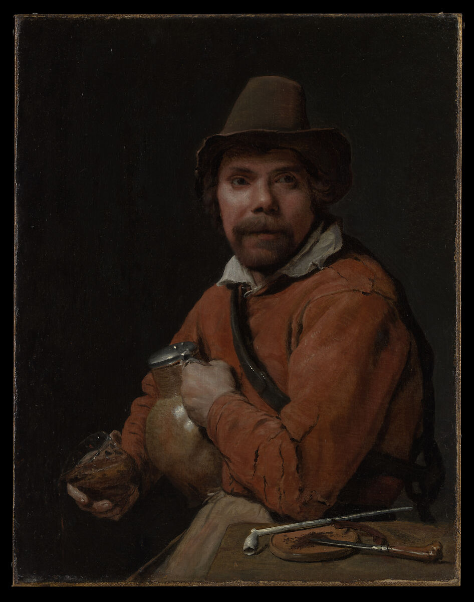 Man Holding a Jug