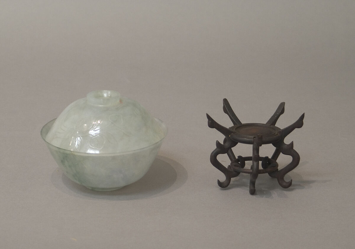 Cup with cover, Jadeite, China