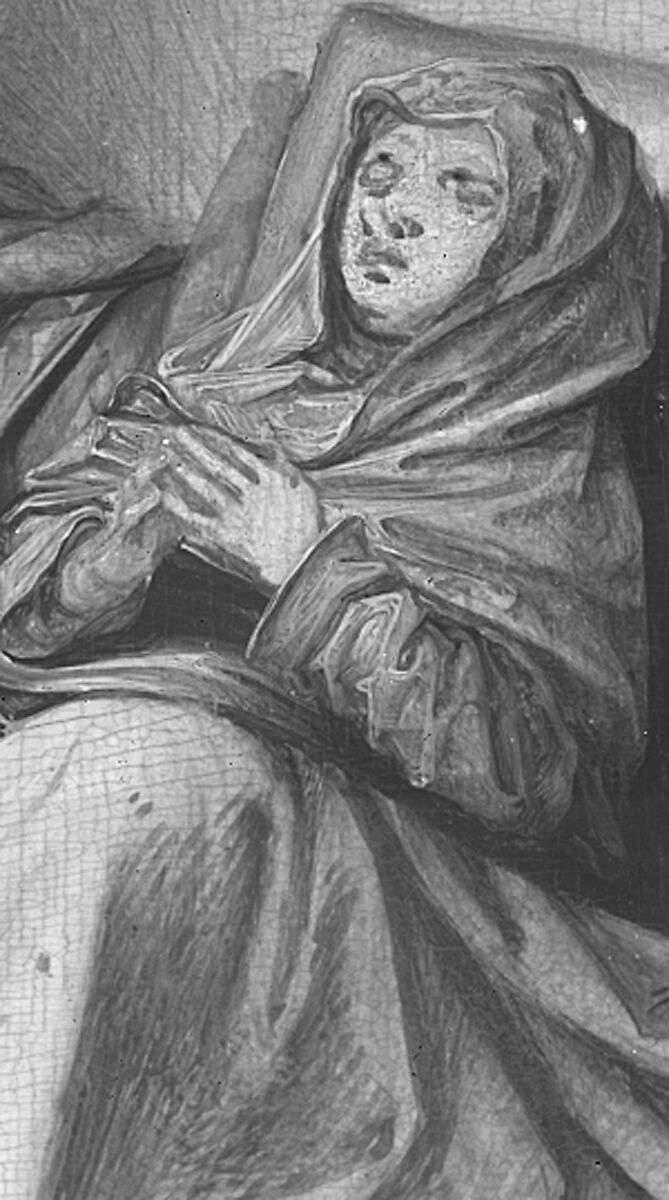 The Birth and Naming of Saint John the Baptist; (reverse) Trompe-l'oeil with Painting of The Man of Sorrows, Bernard van Orley (Netherlandish, Brussels ca. 1492–1541/42 Brussels), Oil on wood