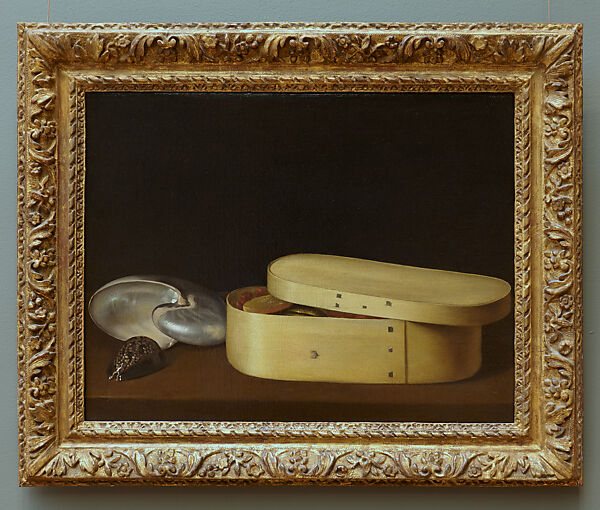 Still Life with Shells and a Chip-Wood Box, Sebastian Stoskopff (French, Strasbourg 1597–1657 Idstein), Oil on canvas