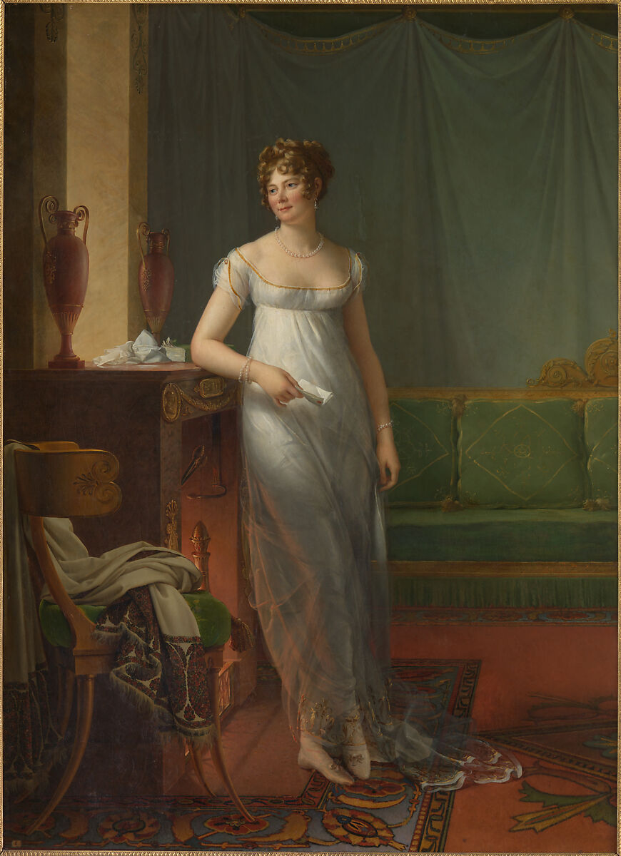 Madame Charles Maurice de Talleyrand Périgord (1761–1835), baron François Gérard (French, Rome 1770–1837 Paris), Oil on canvas 