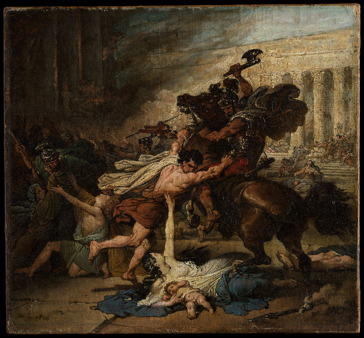 The Sack of Jerusalem by the Romans, François Joseph Heim (French, Belfort 1787–1865 Paris), Oil on canvas 