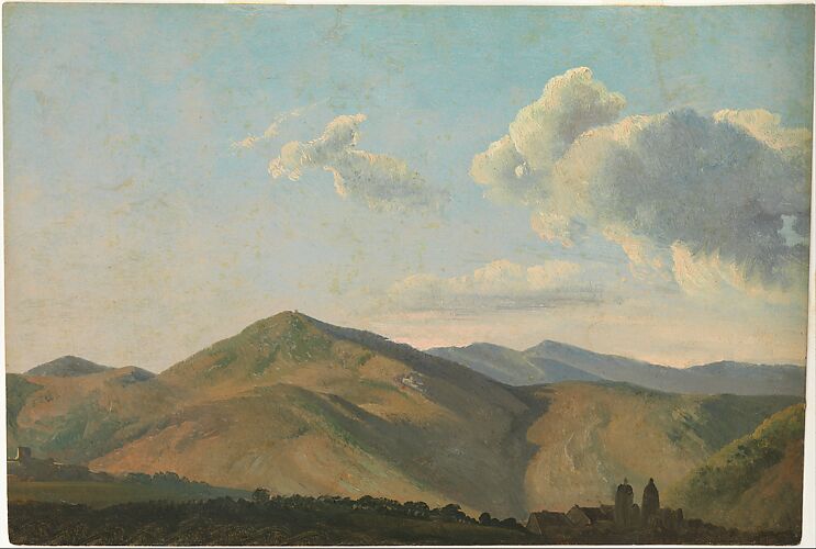 Mountainous Landscape at Vicovaro