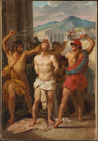 The Flagellation of Christ, Léon Pallière (French, Bordeaux 1787–1820 Bordeaux), Oil on canvas 