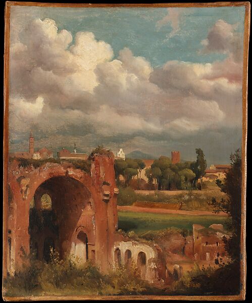 Charles Remond View Of The Basilica Of Constantine From The Palatine Rome The Metropolitan Museum Of Art