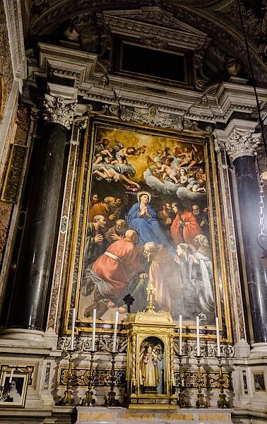 The Dormition of the Virgin, Carlo Saraceni (Italian, Venice 1579?–1620 Venice), Oil on canvas