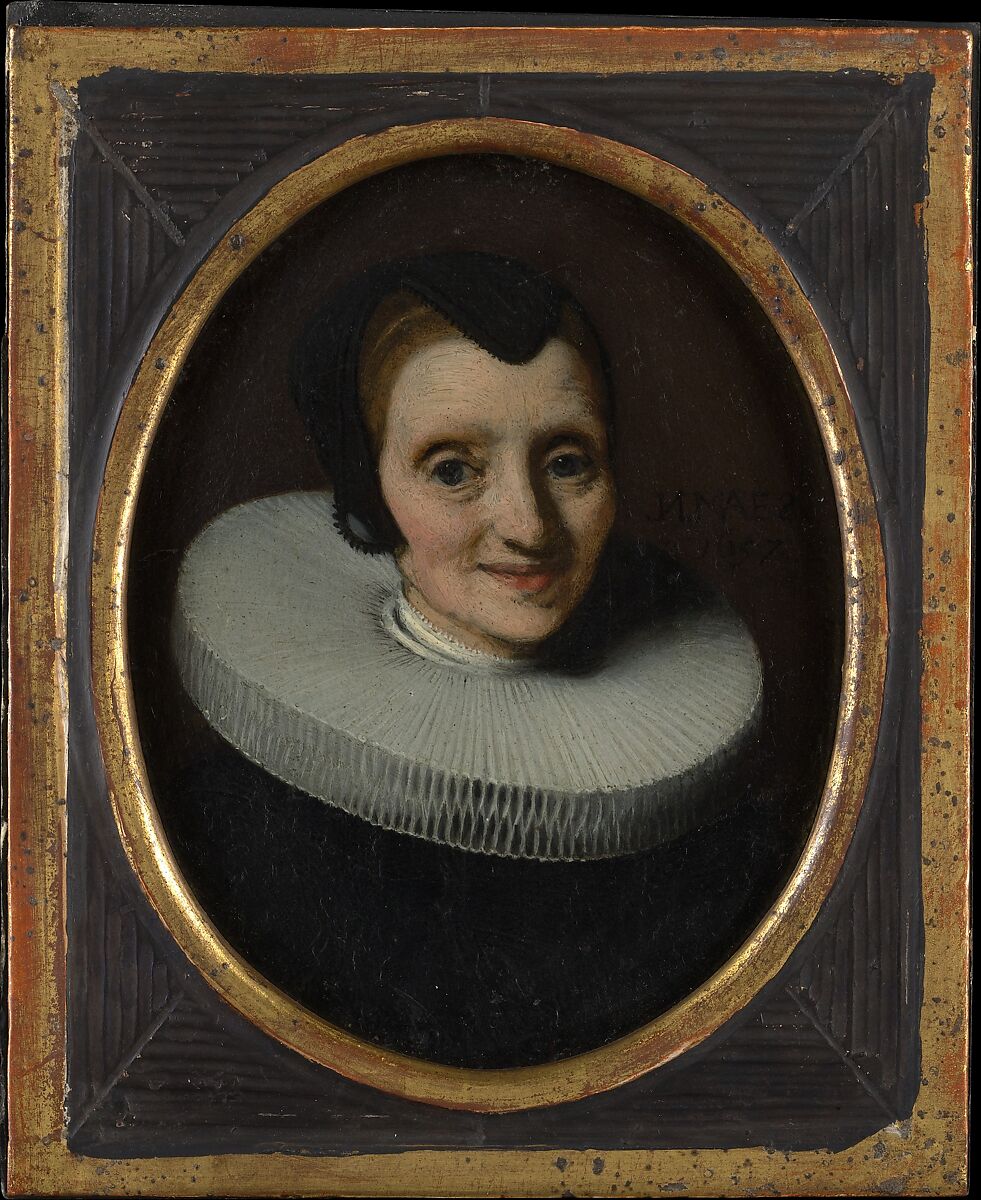 Portrait of a Woman, Nicolaes Maes (Dutch, Dordrecht 1634–1693 Amsterdam), Oil on copper 
