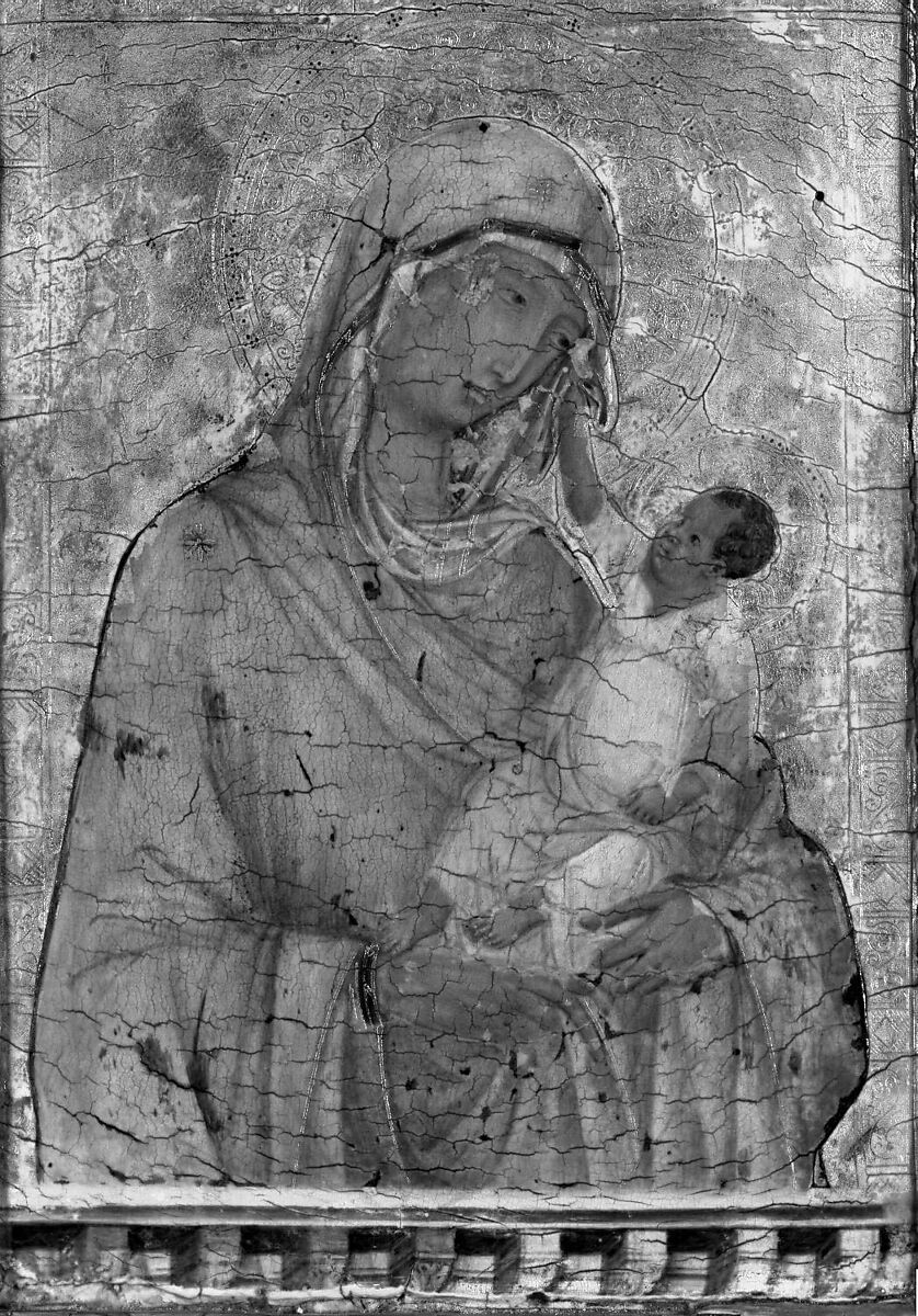 Madonna and Child, Duccio di Buoninsegna (Italian, active by 1278–died 1318 Siena), Tempera and gold on wood