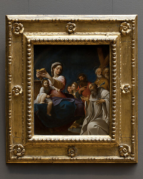 Madonna and Child with Saints, Ludovico Carracci (Italian, Bologna 1555–1619 Bologna), Oil on copper