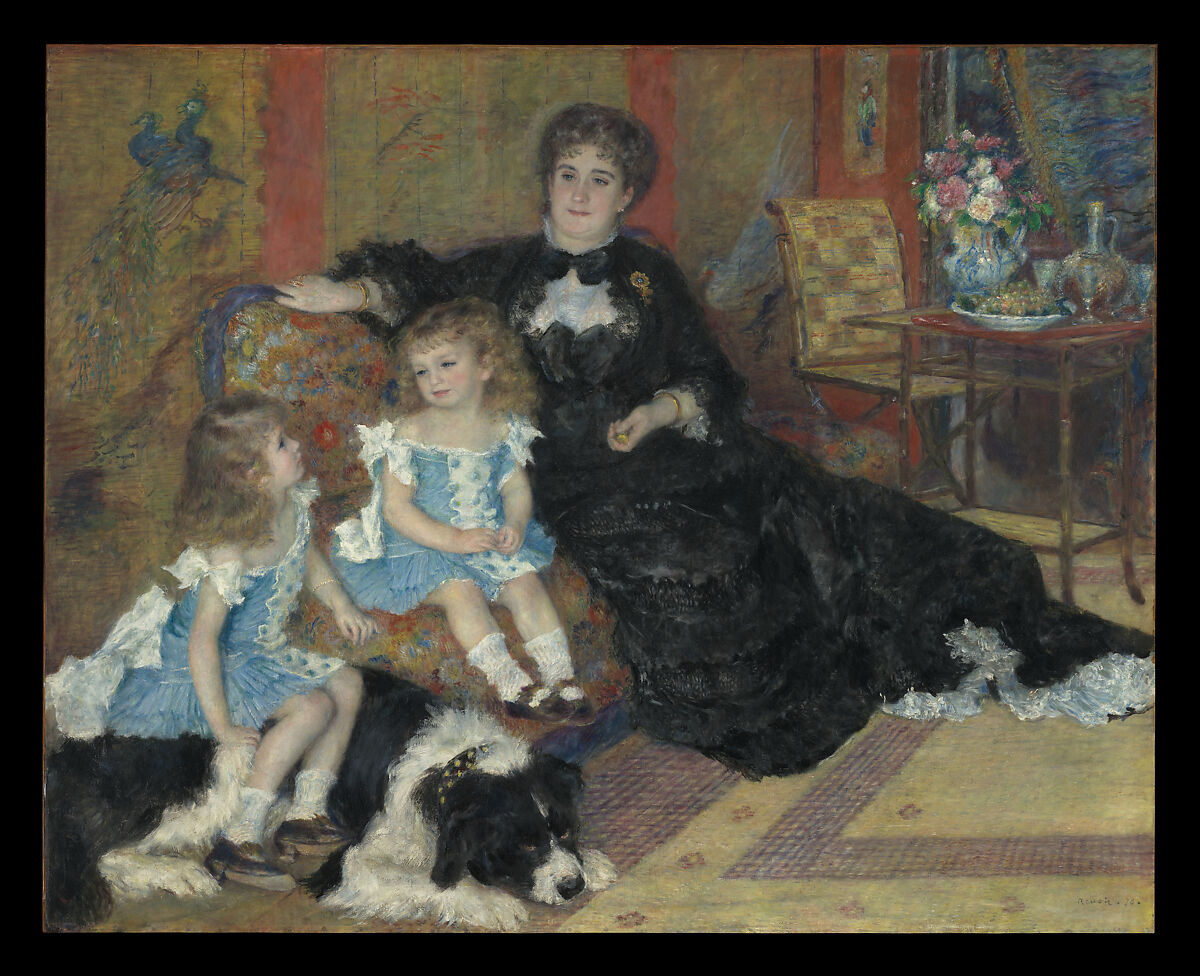 Madame Georges Charpentier (Marguerite-Louise Lemonnier, 1848–1904) and Her Children, Georgette-Berthe (1872–1945) and Paul-Emile-Charles (1875–1895), Auguste Renoir (French, Limoges 1841–1919 Cagnes-sur-Mer), Oil on canvas 