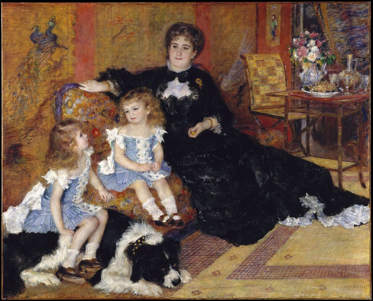 Madame Georges Charpentier (Marguérite-Louise Lemonnier, 1848–1904) and Her Children, Georgette-Berthe (1872–1945) and Paul-Émile-Charles (1875–1895), Auguste Renoir (French, Limoges 1841–1919 Cagnes-sur-Mer), Oil on canvas 