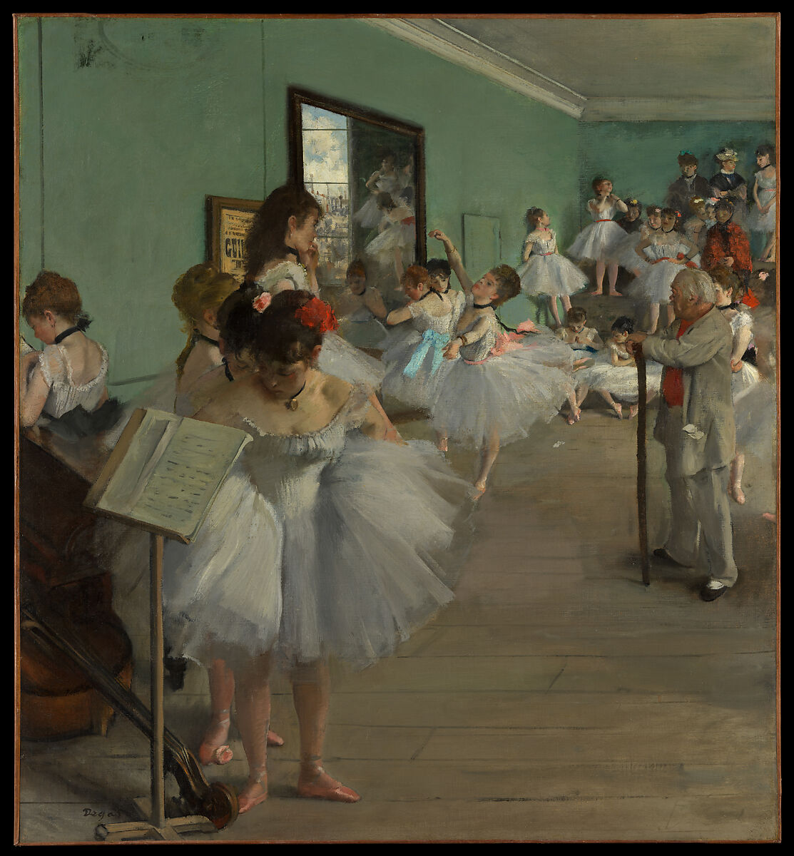 The Dance Class, Edgar Degas  French, Oil on canvas