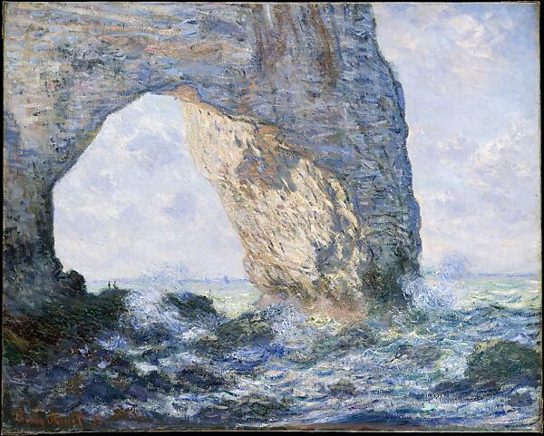 The Manneporte (Étretat), Claude Monet (French, Paris 1840–1926 Giverny), Oil on canvas 