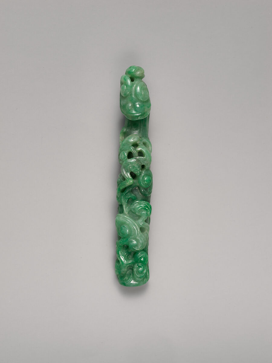 Garment hook, Jade (jadeite), China