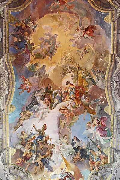 The Glorification of the Royal Hungarian Saints, Franz Anton Maulbertsch (Austrian, Langenargen am Bodensee 1724–1796 Vienna), Oil on canvas