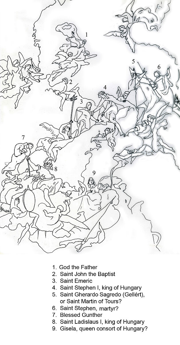 The Glorification of the Royal Hungarian Saints, Franz Anton Maulbertsch (Austrian, Langenargen am Bodensee 1724–1796 Vienna), Oil on canvas