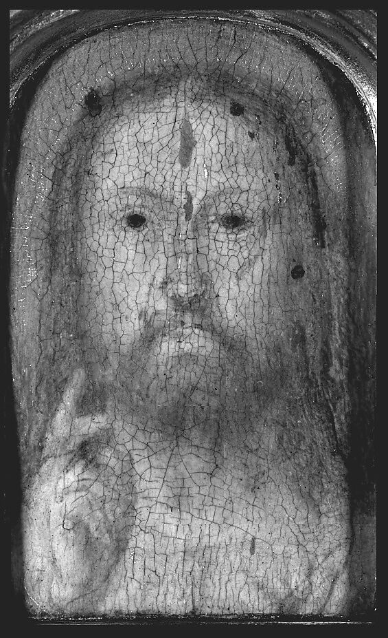 Christ Blessing, Gerard David (Netherlandish, Oudewater ca. 1455–1523 Bruges), Oil on wood