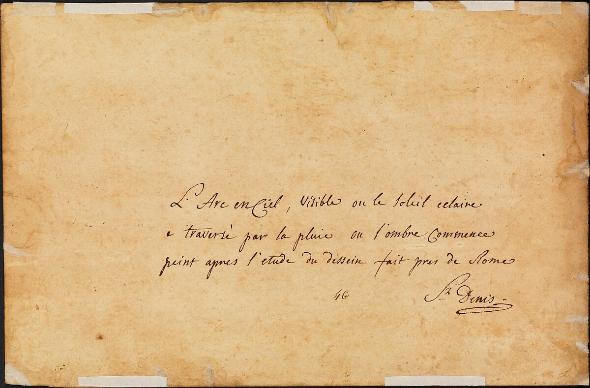 Landscape near Rome during a Storm, Simon Denis (Flemish, Antwerp 1755–1813 Naples), Oil on paper