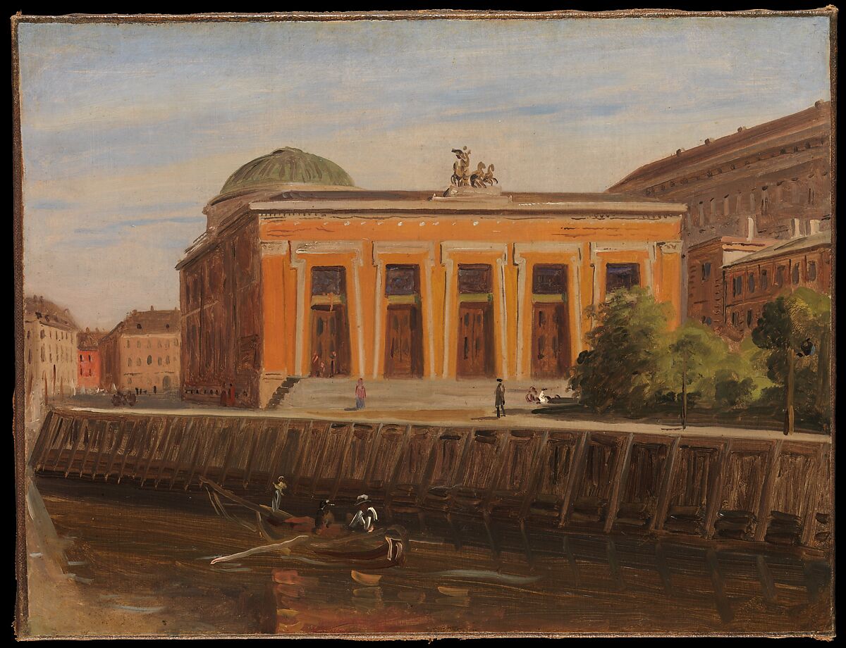 Thorvaldsens Museum, Copenhagen, Constantin Hansen (Danish, Rome 1804–1880 Frederiksberg), Oil on paper, laid down on canvas 