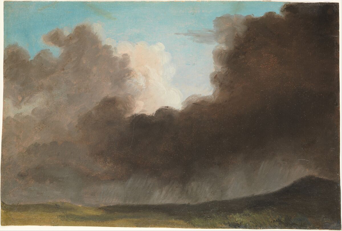 Stormy Sky, Pierre Henri de Valenciennes or Circle (French, Toulouse 1750–1819 Paris), Oil on paper 