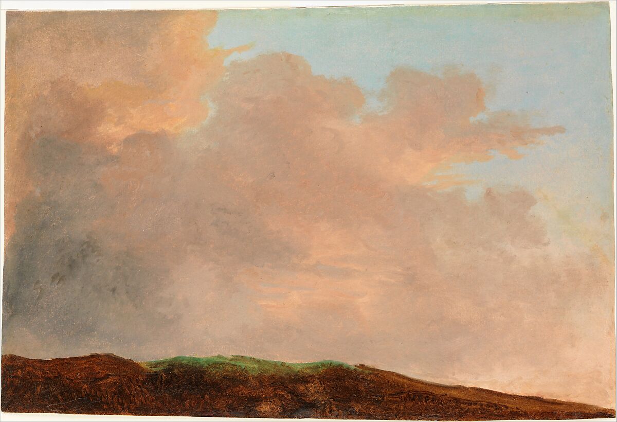 Sky at Dusk, Pierre Henri de Valenciennes or Circle (French, Toulouse 1750–1819 Paris), Oil on paper 