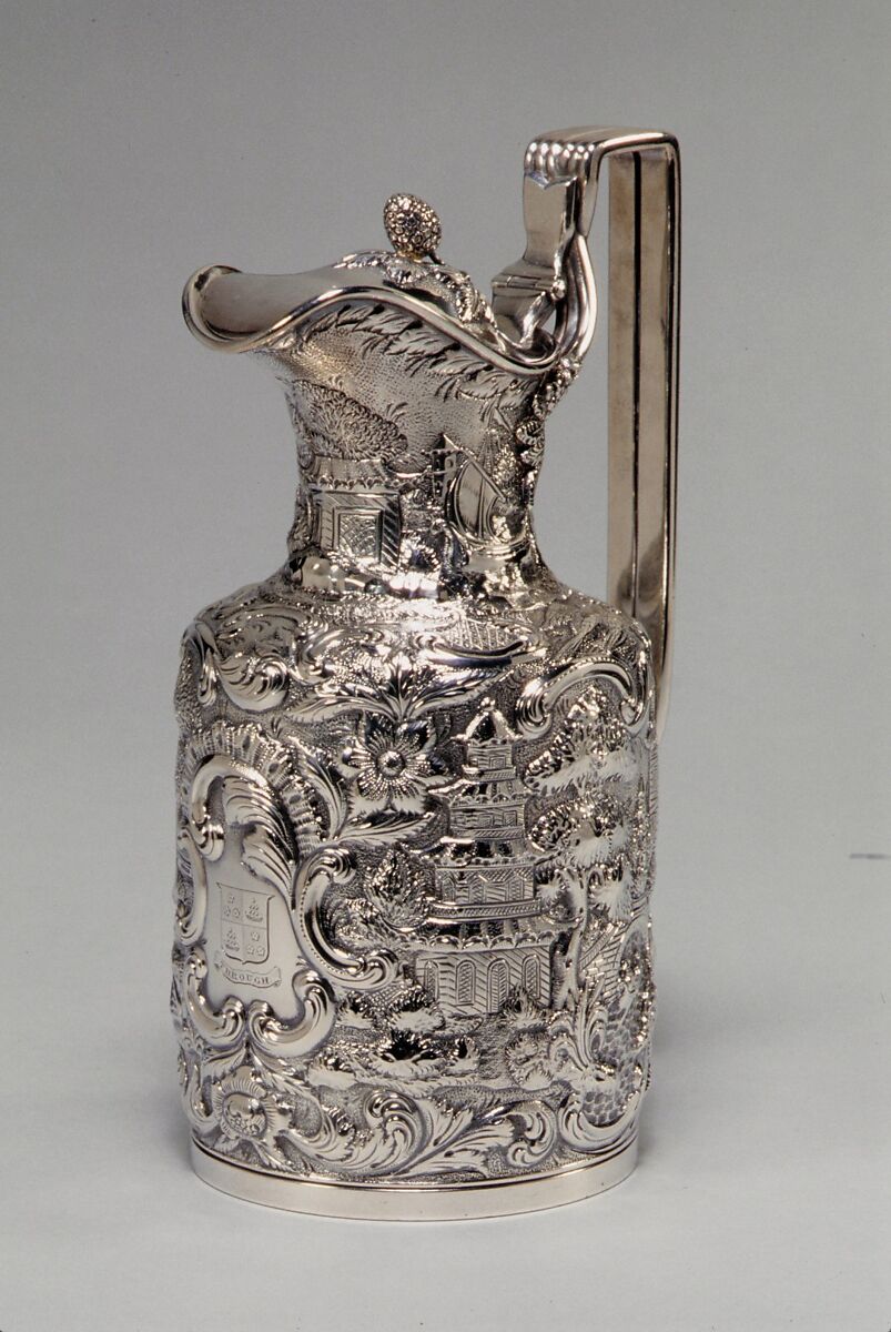 Milk Pot, Andrew Ellicott Warner (1786–1870), Silver, American 