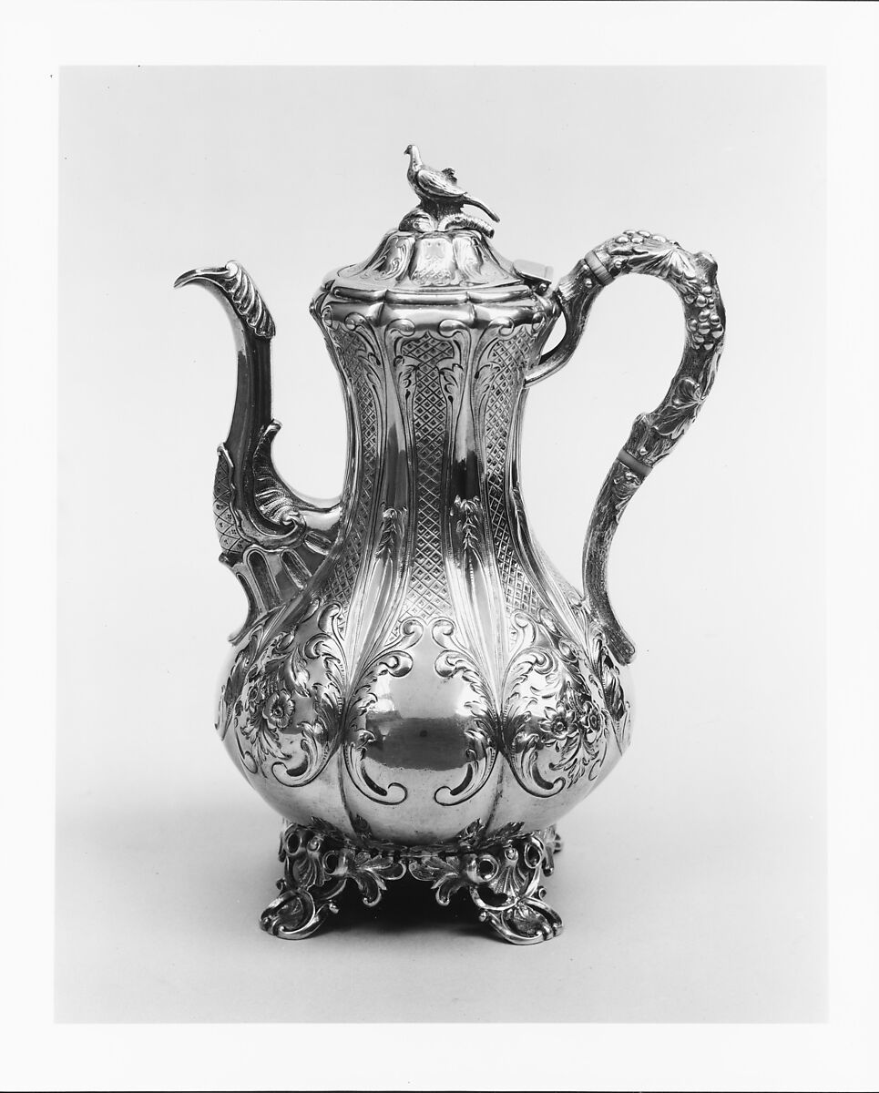 Milk Pot, Ball, Tompkins and Black (active 1839–51), Silver and ivory, American 