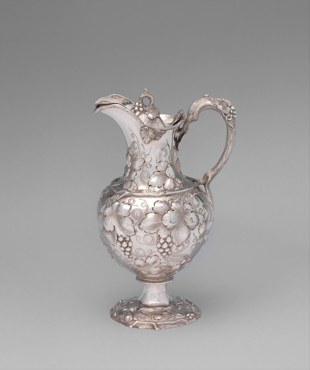 Milk Pot, John C. Moore (ca. 1802–1874), Silver, American 