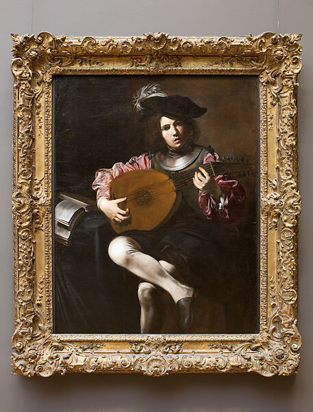 Lute Player, Valentin de Boulogne (French, Coulommiers-en-Brie 1591–1632 Rome), Oil on canvas