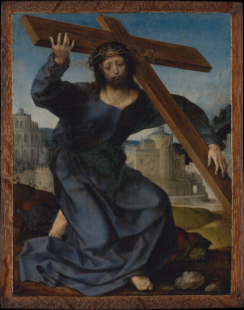 Christ Carrying the Cross, Jan Gossart (called Mabuse) (Netherlandish, Maubeuge ca. 1478–1532 Antwerp (?)), Oil on oak 