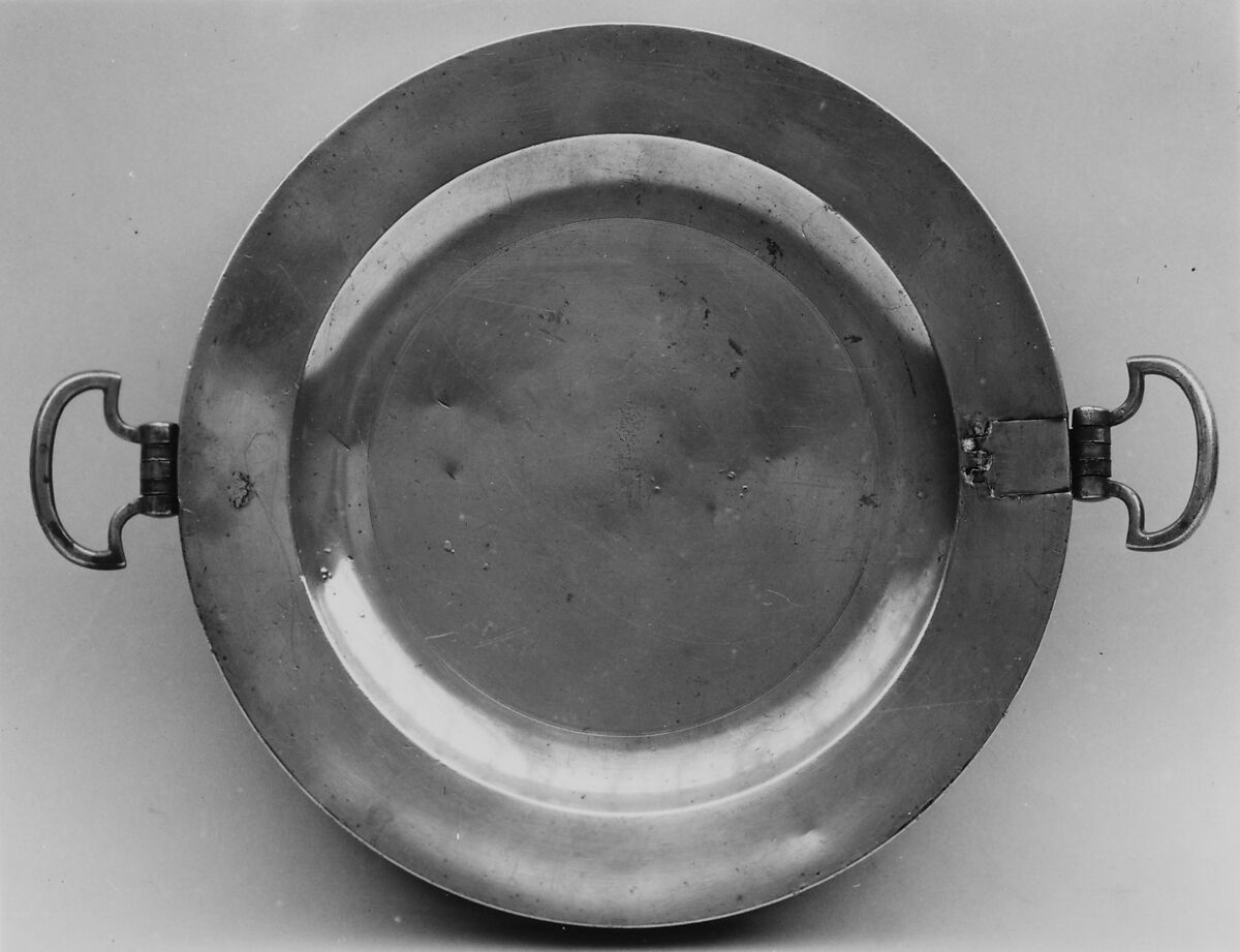 Hot Water Plate, Henry Will (1734–ca. 1802), Pewter, American 